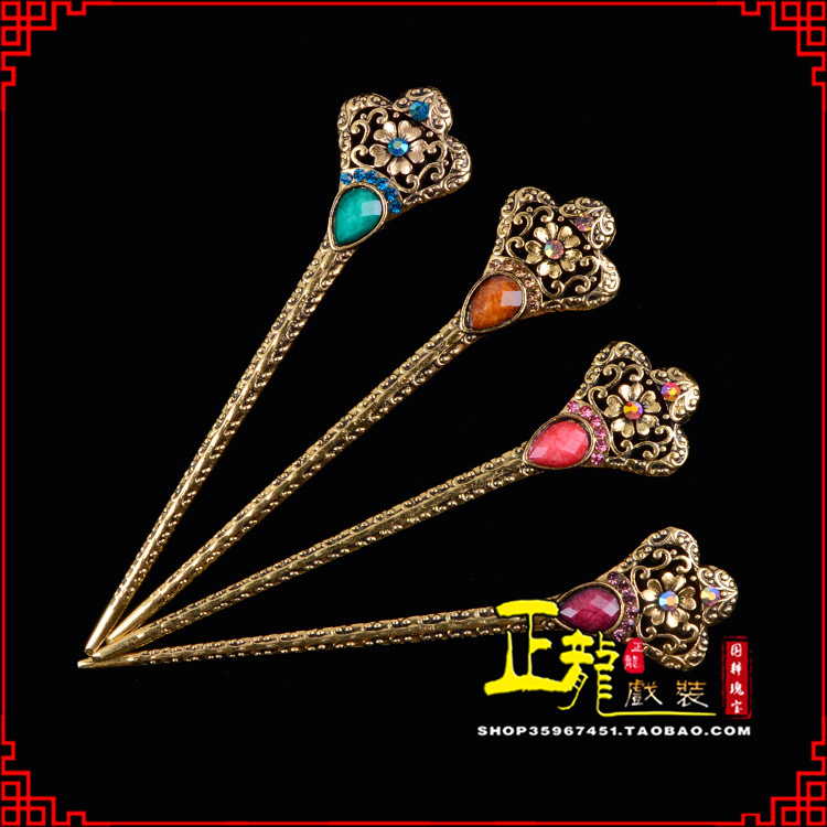 温江头饰老旦青衣员外夫人簪子 老旦发簪